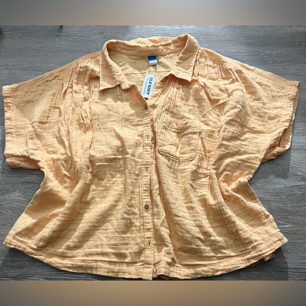 Old Navy soft orange Button Down Shirt